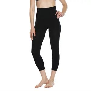 Assets by Spanx Black Seamless Shapewear Leggings Size M